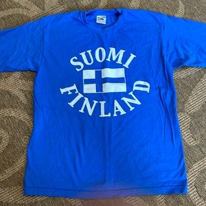 Kids T-shirt Suomi Finland size 9-11 or 140cm